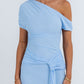 Que Maxi Dress - Baby Blue Mesh