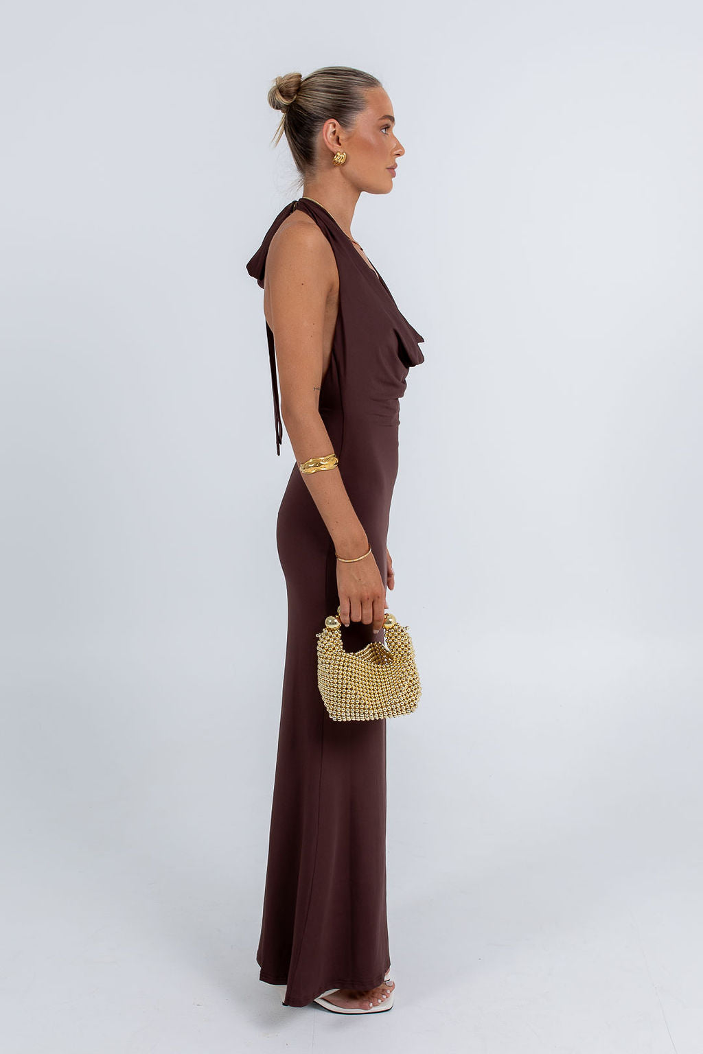 Alexia Maxi Dress Chocolate