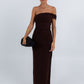 Haylee Maxi Dress - Chocolate Mesh