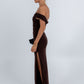 Haylee Maxi Dress - Chocolate Mesh