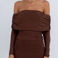 Gwen Maxi Dress - Chocolate Brown Mesh