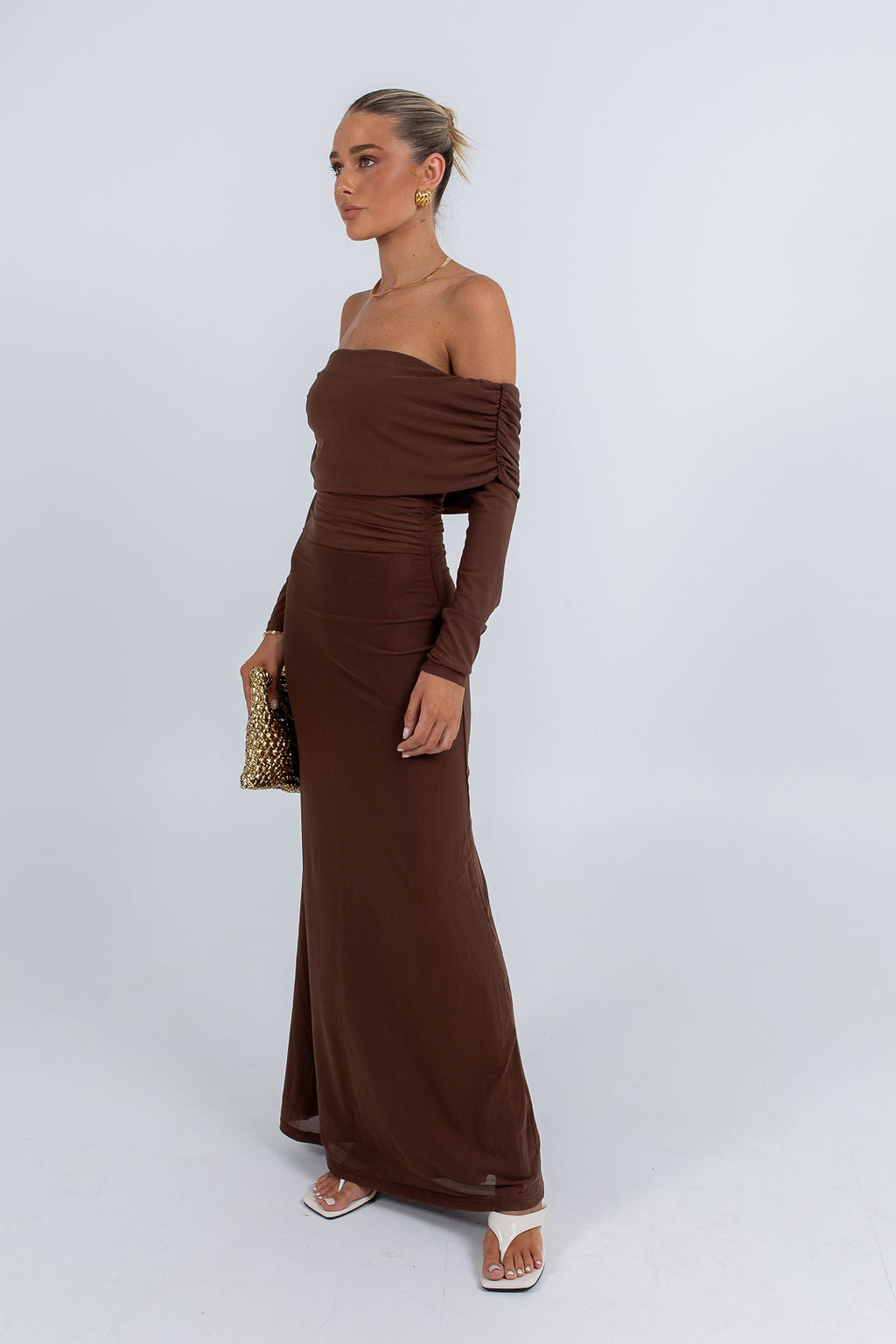 Gwen Maxi Dress Chocolate