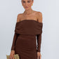Gwen Maxi Dress - Chocolate Brown Mesh