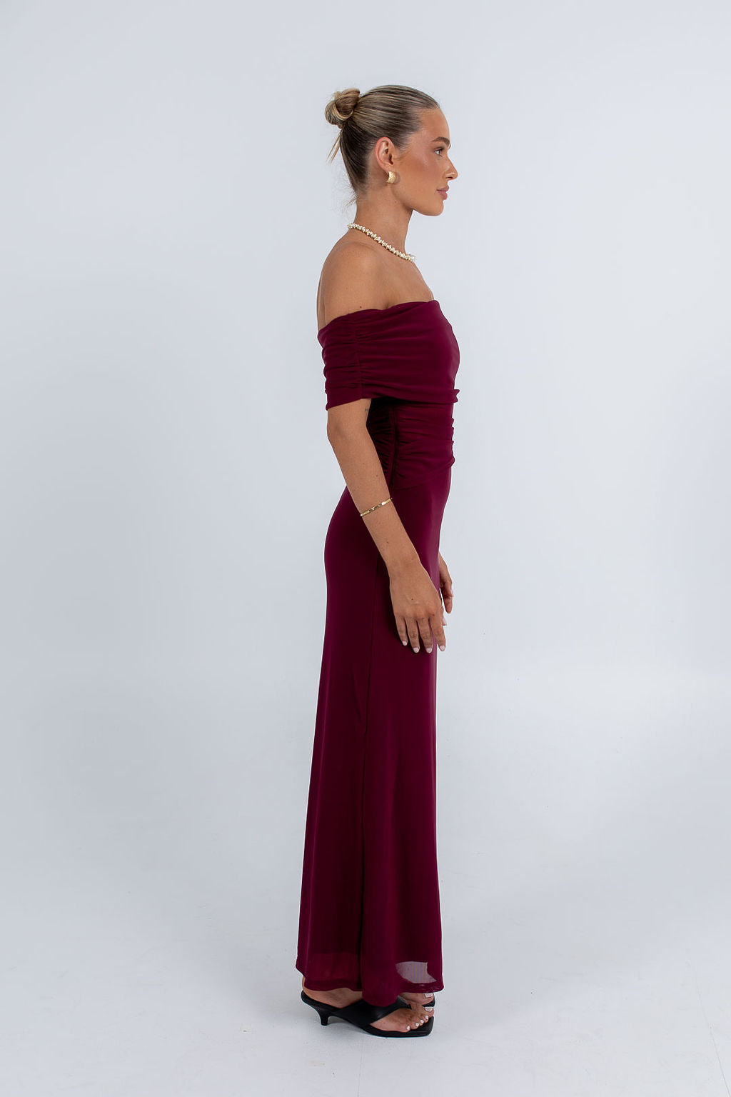 Fiora Maxi Dress Burgundy