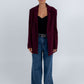 COMING SOON - Quade Tailored Blazer - Plain Burgundy