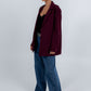 COMING SOON - Quade Tailored Blazer - Plain Burgundy