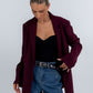 COMING SOON - Quade Tailored Blazer - Plain Burgundy