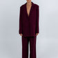 COMING SOON - Quade Tailored Blazer - Plain Burgundy