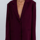 COMING SOON - Quade Tailored Blazer - Plain Burgundy