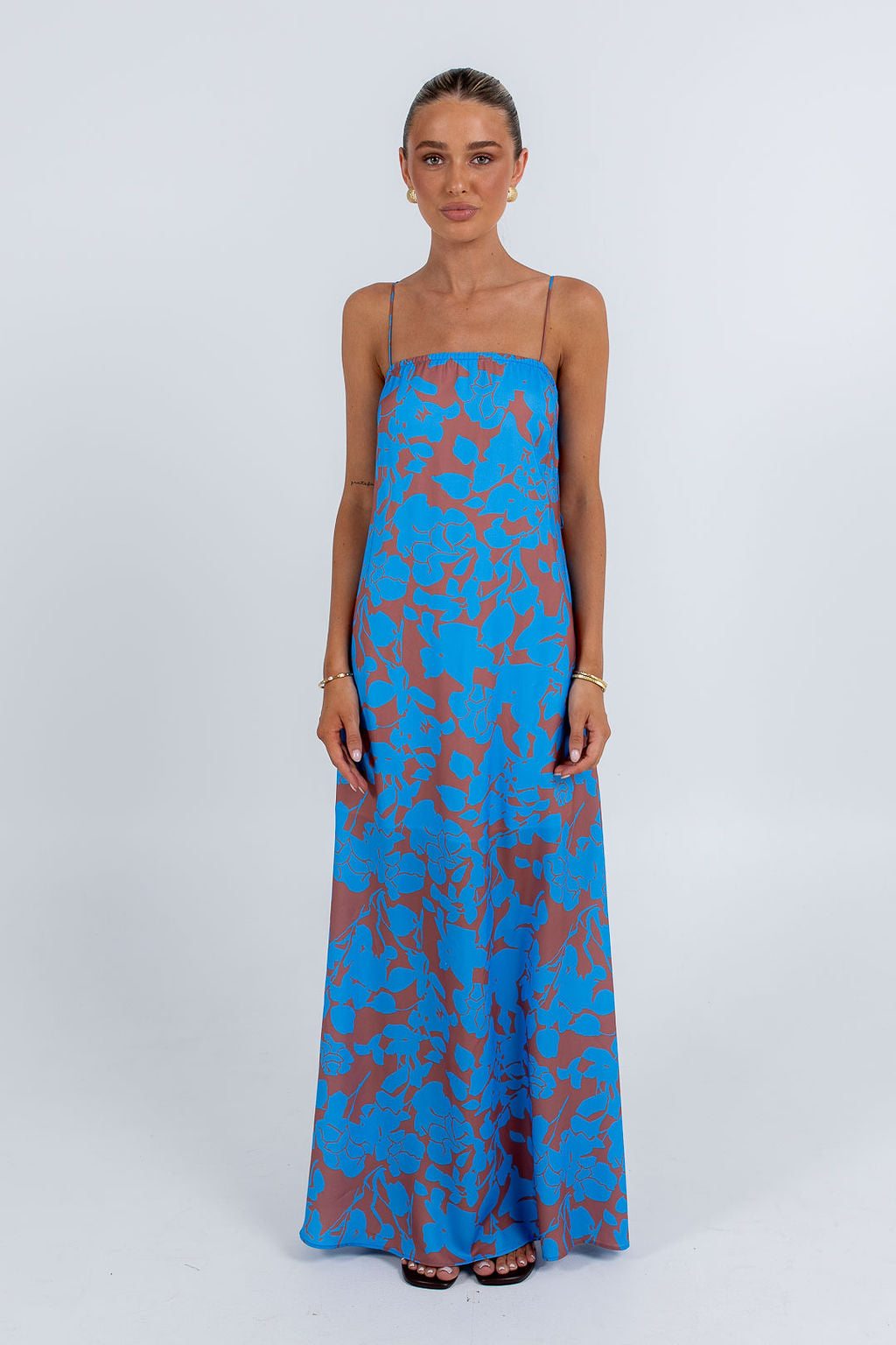 Claudia Maxi Dress Azurosa Print