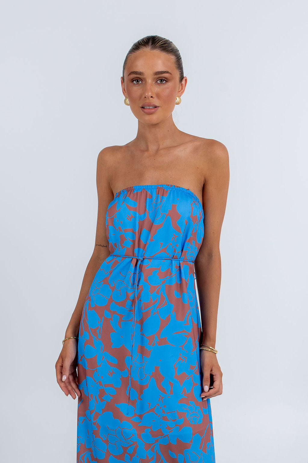 Claudia Maxi Dress Azurosa Print