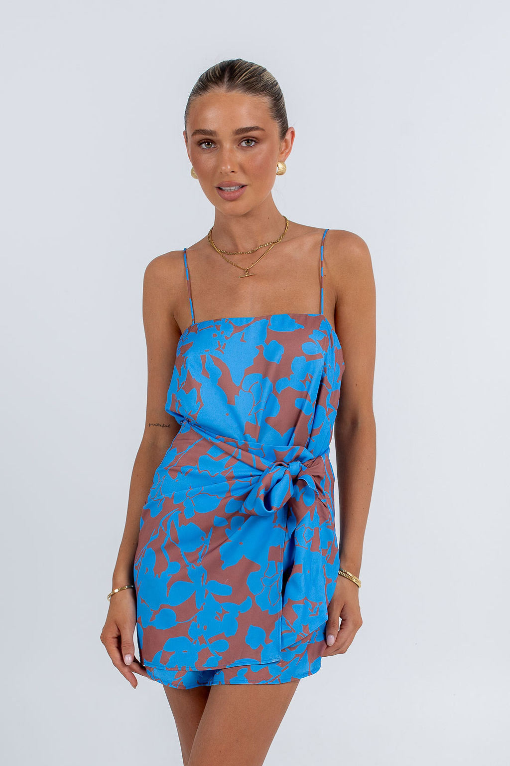 Vigo Mini Skirt Azurosa Print