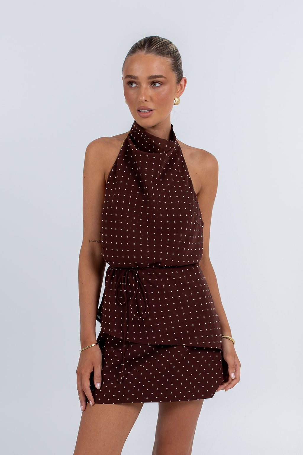 Alias Halter Top Polka Dot