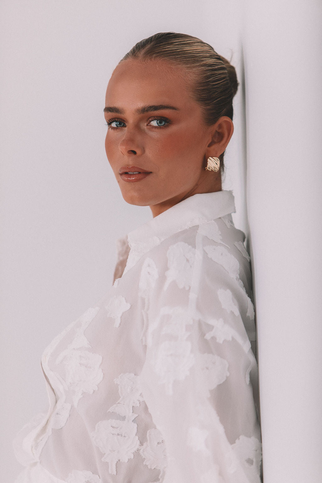 Blanche Shirt - White Lace