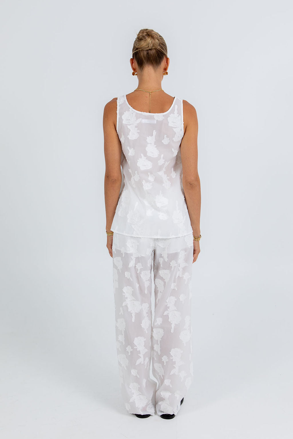 Mirabel Singlet Top - White Lace