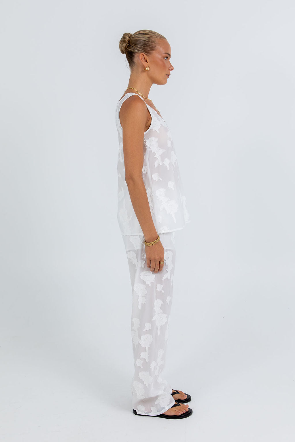 Mirabel Singlet Top - White Lace