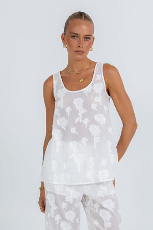Mirabel Lace Top White