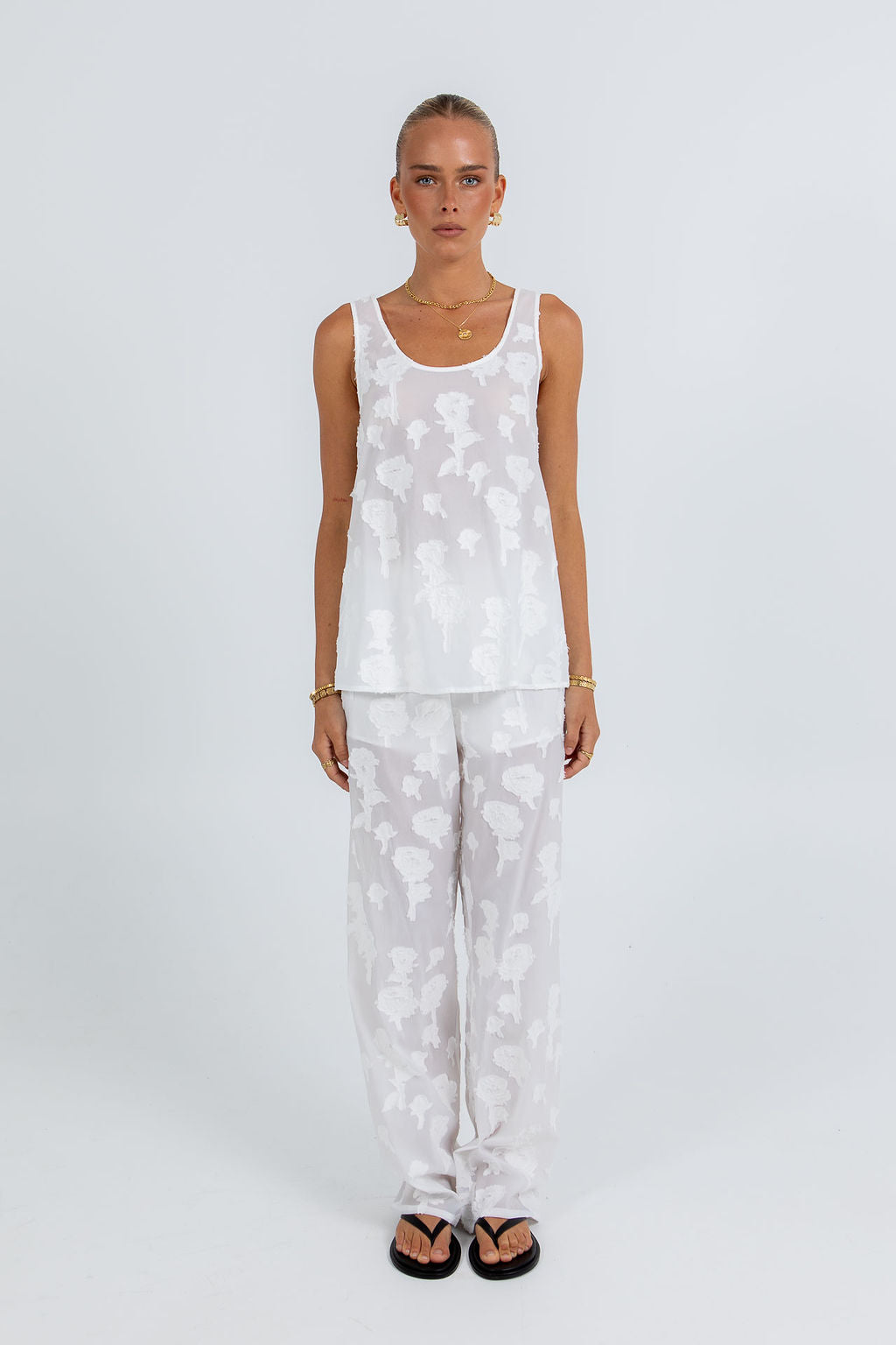 Mirabel Lace Top White