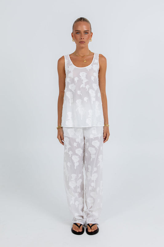 Flavia Pant - White Lace
