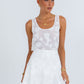 Mirabel Singlet Top - White Lace