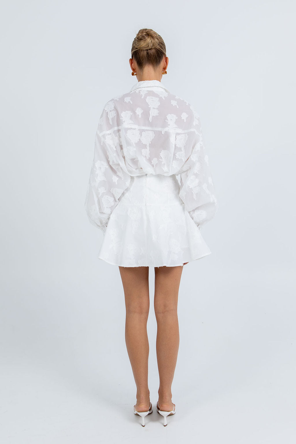 Blanche Shirt - White Lace