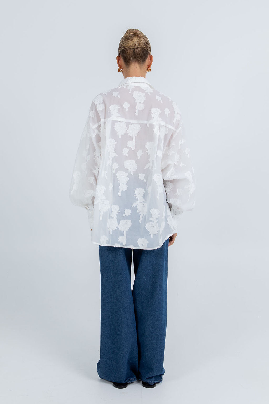 Blanche Shirt - White Lace