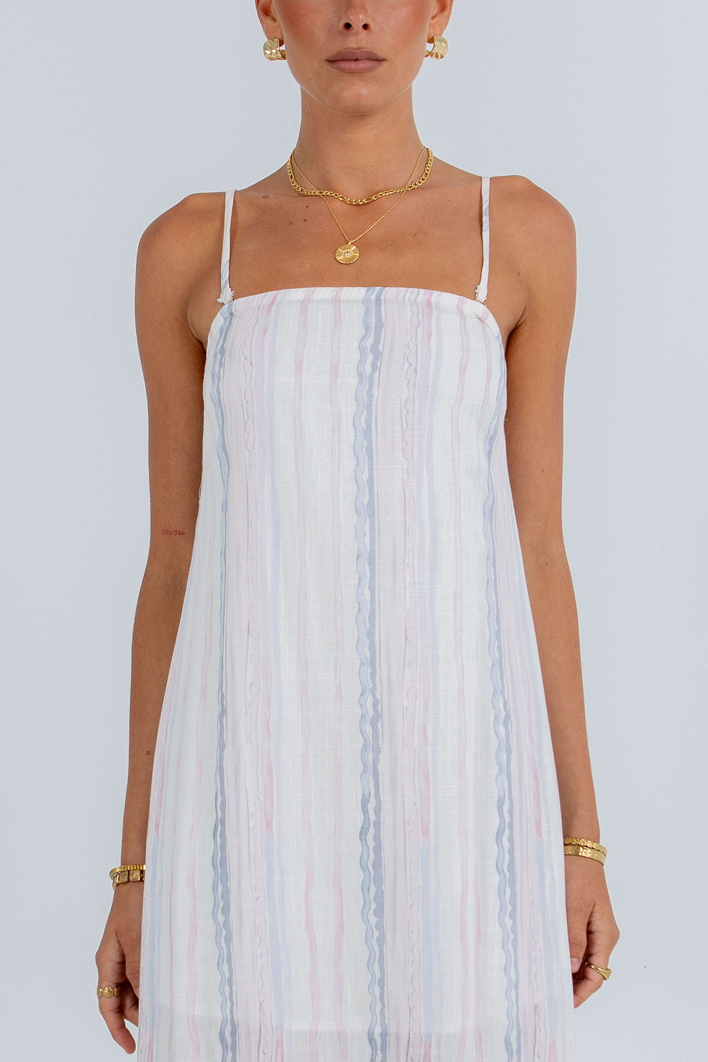 Bevissima Maxi Dress Pastel Stripe