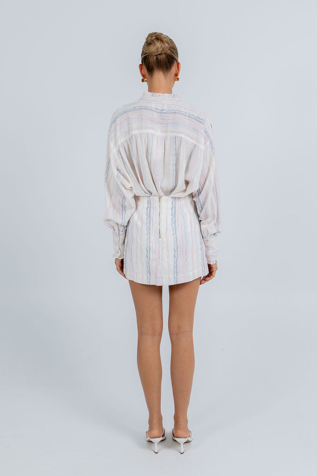 Aprire Mini Skirt - Pastel Watercolour Stripe