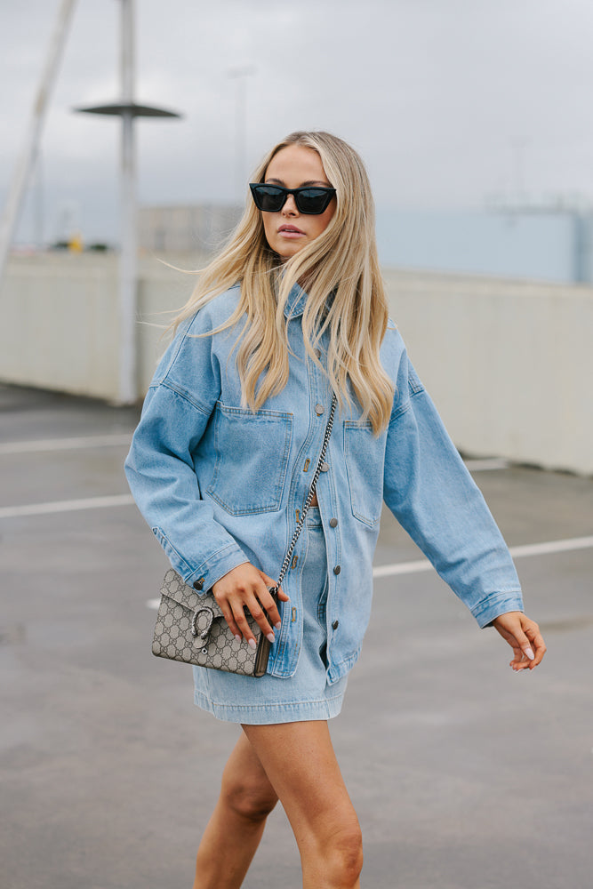 Maeve Skirt Light Blue Denim