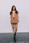 Zeta Quilted Vest - Caramel