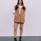 Zeta Quilted Vest - Caramel