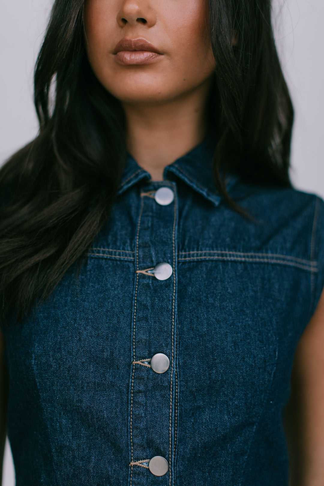 Yasmine Vest Indigo Denim