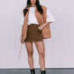 Zeta Quilted Vest - Caramel