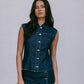 Yasmine Vest - Indigo Denim