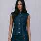 Yasmine Vest - Indigo Denim