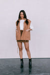 Zeta Quilted Vest - Caramel
