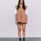 Zeta Quilted Vest - Caramel