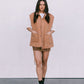 Zeta Quilted Vest - Caramel