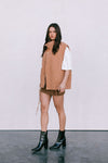 Zeta Quilted Vest - Caramel