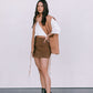 Zeta Quilted Vest - Caramel