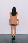 Zeta Quilted Vest - Caramel