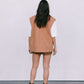 Zeta Quilted Vest - Caramel