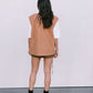 Zeta Quilted Vest - Caramel