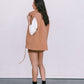 Zeta Quilted Vest - Caramel