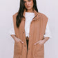 Zeta Quilted Vest - Caramel