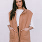 Zeta Quilted Vest - Caramel