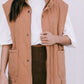 Zeta Quilted Vest - Caramel