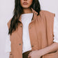 Zeta Quilted Vest - Caramel