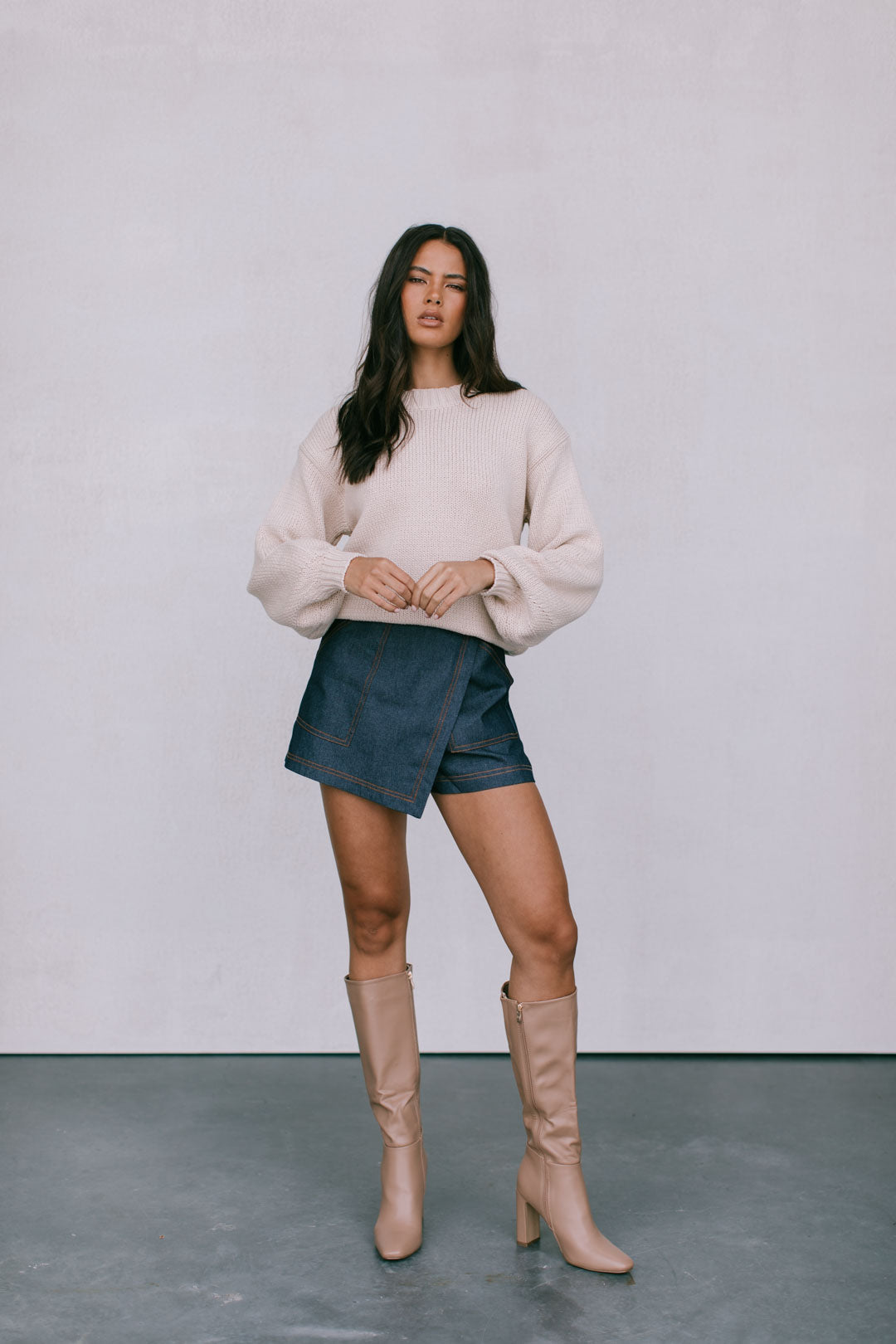 Wallin Skort Navy Denim