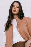Zeta Quilted Vest - Caramel